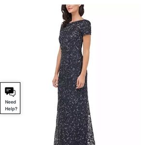 Textured embroidered Gown